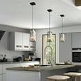 thumbnail image 4 of ACE-LIGHTS,Modern Crystal Prism Design Pendant Light Set(3PCS) with Height Adjustable(Bulbs Not Included),Hanging Ceiling Lamp for Dining Room,Kitchen Island,Living Room(Black), 4 of 8