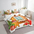 thumbnail image 3 of Castle Fairy Teenagers Gingerbread Man House 7-Piece Twin Bedding Sets,Happy New Year Bedding Comforter Set,Festival Xmas Breathable Sheet Sets,Breathable Home Decor, 3 of 8