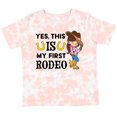 thumbnail image 3 of Inktastic Yes, This is My First Rodeo Cowgirl in Hat and Boots Girls Toddler T-Shirt, 3 of 5