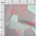 thumbnail image 1 of oneOone Rayon Dark Peach Orange Fabric Geometric Sewing Craft Projects Fabric Prints By Yard 56 Inch Wide, 1 of 5