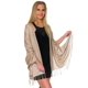 thumbnail image 4 of Chal Pashmina Grande Beige Suave ShineGlitz, 4 of 6
