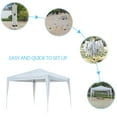 thumbnail image 3 of Zimtown 10' x10' Ez Pop-up Carpa para Fiesta de Bodas con Bolsa de Transporte Blanca, 3 of 8
