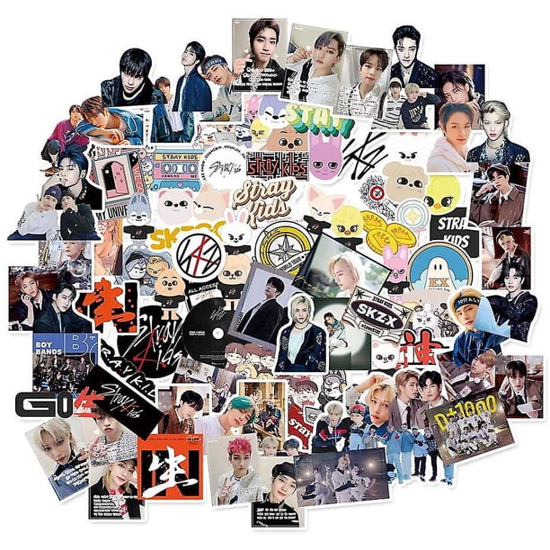 Paquete de pegatinas de Stray Kids, 95 Uds., pegatina para ordenador portátil, pegatina impermeable de dibujos animados, pegatina de vinilo de Straykids de Anime
