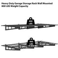 thumbnail image 2 of Kojooin Wall Mounted Storage Shelf, 2 Pack – 400 lbs Capacity Floating Garage Storage Rack, Heavy Duty Shelves for Shop, Shed, 2 of 7