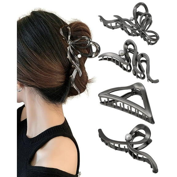 AWAYTR Metal Hair Clips for Women - Large Hair Clips Hair Claws Clips for Women and Girls Thick Hair Accessories