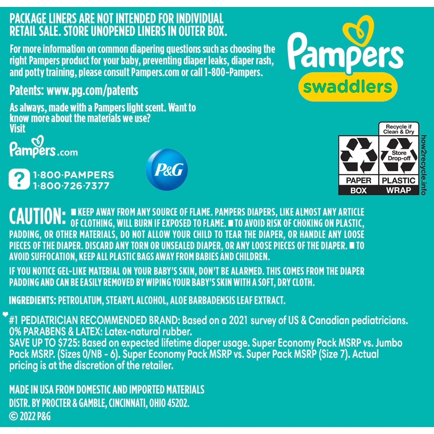Pampers Swaddlers Diapers, Size 4 (164 Count)