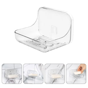 ELAYARD Conteneur de savon en acrylique simple en forme transparente 1Pack