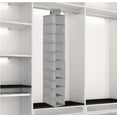 thumbnail image 5 of Hanging Shoe Organizer for Closet, Hanging Organizer for Clothes, 10 Pockets Non-Woven Fabric-Proof Shoe Clothes Hanging Storage Rack Shelf Door Wardrobe Hanger Organizer 15cm Wide-Gray, 5 of 8