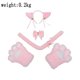thumbnail image 2 of Juego de 5 piezas de disfraz de gato: orejas de gato y collar de cola, guantes de 2 patas para accesorios de disfraces de Halloween, 2 of 5