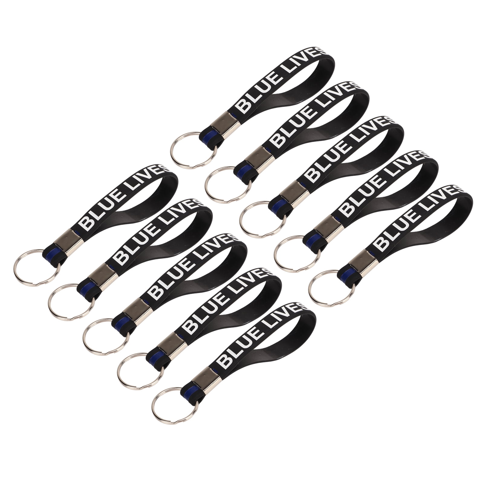 Silicone Key Wristlet Keychain Wrist Lanyard Key Outdoor Silicone Keychain Stretchy Silicone