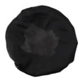 thumbnail image 4 of del cabello largo Mujeres Capó de satén sólido Sombrero de noche para dormir Envoltura de cabeza de seda - Negro, Colcomx Gorro de dormir de satén de seda, 4 of 8