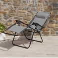 thumbnail image 4 of Silla Tipo Camastro Plegable Tecnologia Gravedad Cero Reclinable gris 6.49 pulg Elly Decor SO-SGC-BK, 4 of 10