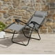 thumbnail image 4 of Silla Tipo Camastro Plegable Tecnologia Gravedad Cero Reclinable gris 6.49 pulg Elly Decor SO-SGC-BK, 4 of 10