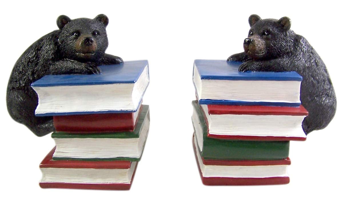Black Bear Decorative Bookends 6 1/4 Inch