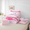 thumbnail image 6 of Feelyou Initial Z Letter Twin Bedding Sets 7-Piece, Bow-tie Ribbon Bedding Comforter Set, 6 of 8