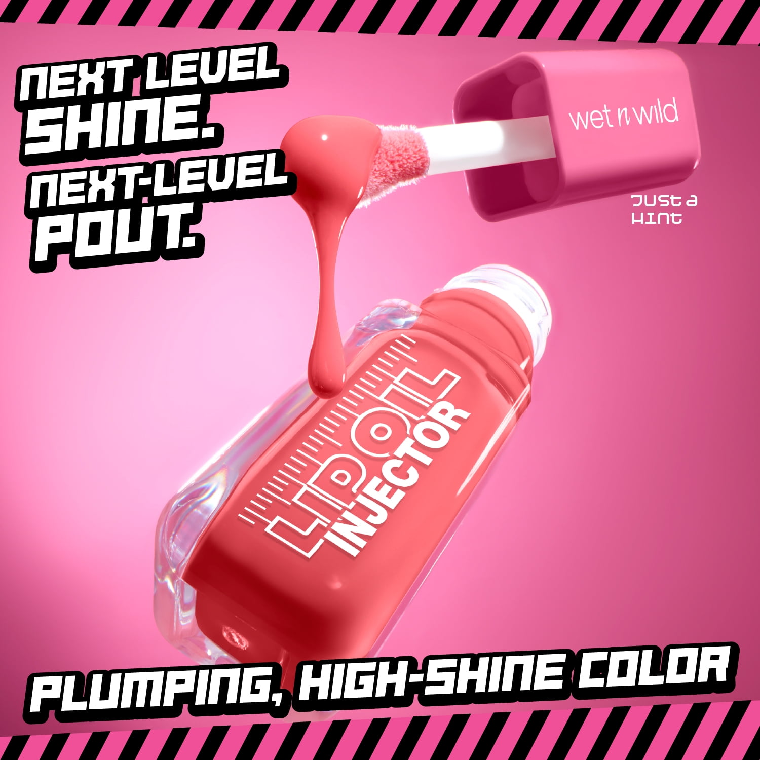 Wet n Wild Lip Oil Injector, Just a Hint, 0.23 fl oz
