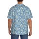 thumbnail image 3 of Fotbe Floral Retro Style Camisa Estampada de Manga Corta para Hombre, Casual de Verano, Estilo Playero, Sin Arrugas-Medium, 3 of 5