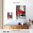 thumbnail image 4 of Elephant Stock Abstract Paint Drip Wall Art - Vertical Canvas Wall Art - Living Room Wall Decor - Abstract Canvas - Red And Beige Decor - 8" x 12", 4 of 8