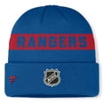 thumbnail image 2 of Men's Fanatics Blue New York Rangers Centennial Authentic Pro Cuffed Knit Hat, 2 of 2