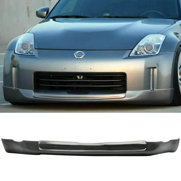 Ikon Motorsports Compatible with 06-08 Nissan 350Z Front Bumper Lip Spoiler  ING-S Style Fairlady Z Z33