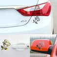 thumbnail image 4 of SPRING PARK Fashion Rose Flower Car Vehicle Light Lamp Brow Decor Rearview Mirror Sticker, 4 of 6