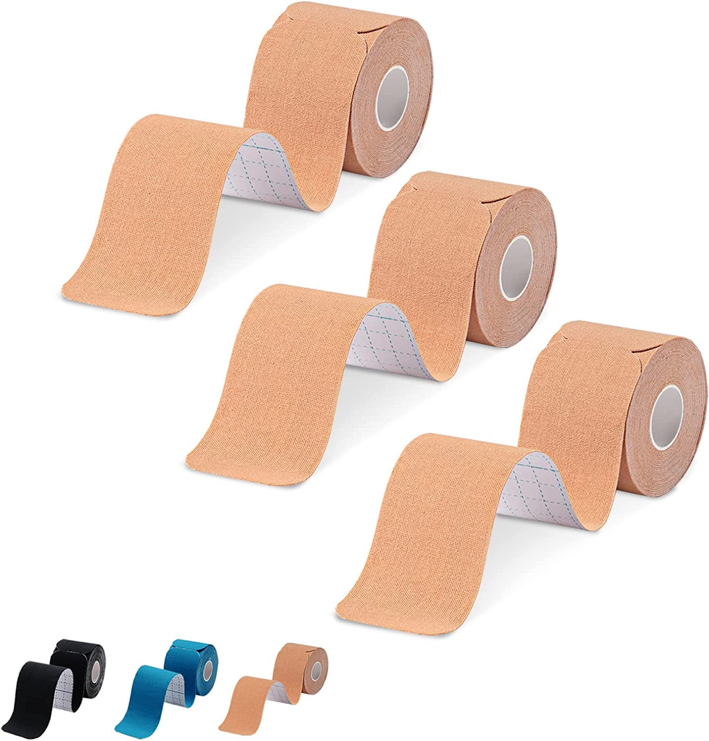 Kinesiology Tape Precut 3 RollsAthletic Sports Tape for Muscle