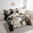 thumbnail image 3 of Manfei Animal Cattle 7 Pieces Bedding Comforter Set,Cow Print Full Bedding Set Lightweight,Western Theme Fitted Sheet Flat Sheet,Breathable Wildlife Bedroom Decoration,Reversible, 3 of 7