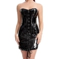 thumbnail image 1 of Señoras Sexy Sólido Soporte de cintura Frente abierto PVC Body Shaper Vientre Vendaje Fajas Fridja  nalpqowj63880, 1 of 1