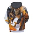 thumbnail image 3 of Bee on Flower Print Men's Women New Sweatshirt Hoodie Men's Plus Size Sweatshirt Hooded Sweatshirt 3d Printed Street Men's Cloth, 3 of 6