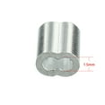 thumbnail image 3 of 1.5mm Cable Wire Rope Aluminum Sleeves Clip Crimping Loop 50pcs, 3 of 5