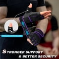 thumbnail image 3 of Guantes de entrenamiento RYMNT con soporte para la muñeca, color morado, 3 of 7