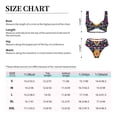 thumbnail image 6 of Wukai Cinco De Mayo Floral Women's Bikini Set Two Piece,wimsuit High Waisted V Neck Twist Front Adjustable Spaghetti Straps Bathing Suit-XX-Large, 6 of 7