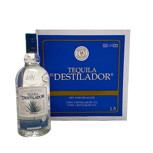 Caja Tequila Destilador Blanco 1.5l 6 piezas Destilador Blanco