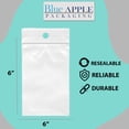 thumbnail image 2 of 4 Mil Reclosable Hang Hole Zipper Bag with Resealable Top Seal - 6 x 6 & (1000 Bags), 2 of 7