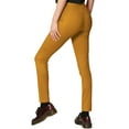 thumbnail image 2 of Made by Johnny Women's Casual Leggings Stretchy Work Ankle Pants Office Slacks with Pocket XL MUSTARD, 2 of 6