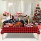 thumbnail image 1 of Disposable Tablecloth PVC Christmas Print Tablecloth Table Party Decor, 1 of 5