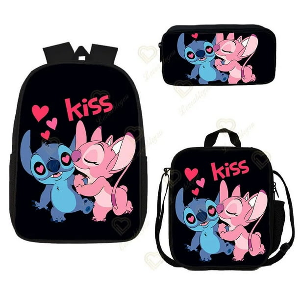 Mochila de Disney Stitch para niños, bolsa de almuerzo de tela Oxford, bolsa de aislamiento, bolsa de Picnic portátil, bolsa de almuerzo para estudiantes, bolsa de hielo