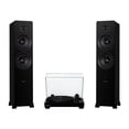 thumbnail image 1 of Fluance RT81 Elite High Fidelity Vinyl Turntable (Piano Black) with Ai81 Powered 2-Way Floorstanding Speakers (Black Ash) Diamond Stylus, Belt Drive, Built-in Preamp, 150W Class D Amplifier, Bluetooth, 1 of 8