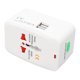 thumbnail image 3 of Adaptador de Viaje Universal, 2 Puertos USB Convertidor de Potencia Portátil Abs de Cobre para Viaje Mundial, 3 of 7