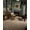 Dark Taupe / Natural, variant on Newman Wheat / Natural 18" x 18" Sample Rug