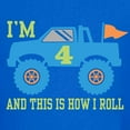 thumbnail image 3 of CafePress - 4Th Birthday Monster Truck Kids Dark T Shirt - Dark T-Shirt Kids XS-XL, 3 of 4