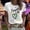 White, variant on MAIHAN Womens Tshirts Cotton Loose Fit Casual Summer Funny Printed Graphic Shirts Womens Summer Tops Lightweight Sweatshirts for Women