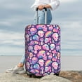 thumbnail image 7 of Susaid cartoon rainbow Skull Print Elastic Washable Suitcase Cover with Hidden Zipper, Fits 18-32 Inch Luggage for Protection During Travel-Large, 7 of 7