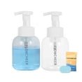 thumbnail image 7 of Flowcheer Foaming Hand Soap Dispenser - Round Empty Foam Pump Bottle - PET plastic, BPA free - Set of 2, 7 of 7