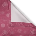 thumbnail image 6 of Ambesonne Winter Valance & Curtain, Gentle Snow Feminine, 55"x24", Pink White, 6 of 6