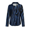 thumbnail image 2 of Vedolay Womens Button Down Shirts Dressy Women's Long Sleeve Shirts Blue,2XL, 2 of 5