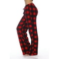 thumbnail image 2 of Plaid Plush Fleece Pajama Pant (Buffalo Plaid Red, Small), 2 of 3