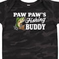 thumbnail image 4 of Inktastic Paw Paw's Fishing Buddy with White Text Boys Baby Bodysuit, 4 of 5