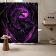 thumbnail image 5 of GallickanDinosaur Shower Curtain Waterproof, Polyester Fabric Set with 12 Hooks, Kids Bathroom Decor, 5 of 5