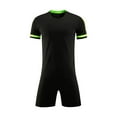 thumbnail image 2 of NAISIBABY Boys Athletic Shorts Set Size 6, Performance T-Shirt Sports Shorts Quick Drying Basketball Jersey Activewear Outfits Black, 2 of 4